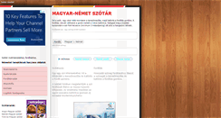 Desktop Screenshot of magyar-nemet-szotar.hu