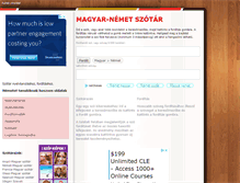 Tablet Screenshot of magyar-nemet-szotar.hu